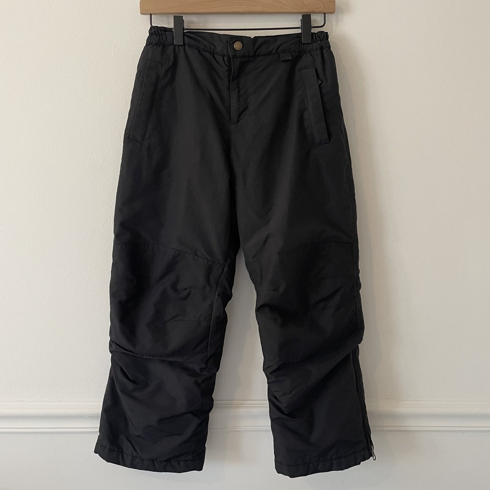 Lands' End Kids The Squall Insulated Waterproof‎ Snow Skit Pants Black Size 10